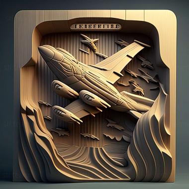 3D model JetFighter 4 Fortress America game (STL)